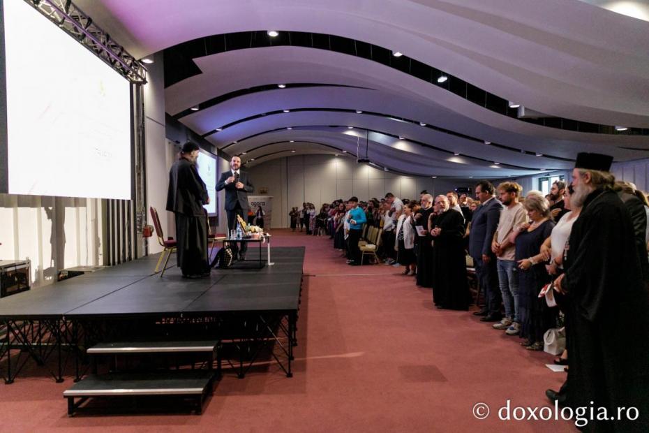 Părintele Pimen Vlad a conferențiat la Iași / Foto: Pr. Silviu Cluci
